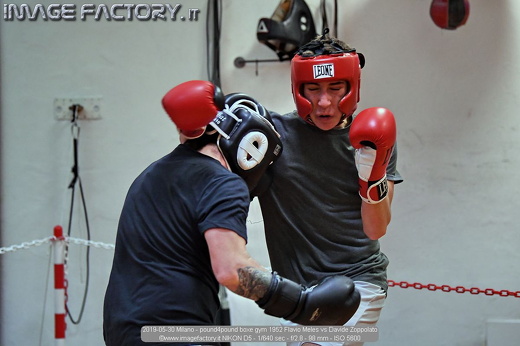 2019-05-30 Milano - pound4pound boxe gym 1952 Flavio Meles vs Davide Zoppolato